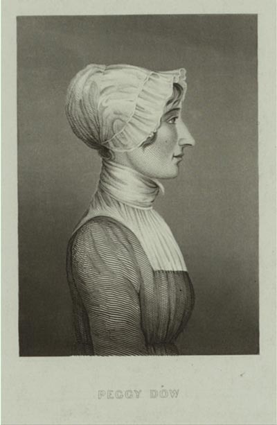 Portrait of Peggy Dow original, from New York Digital Library
